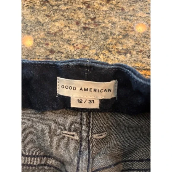 Good American Dark Wash Skinny Jeans Women's Size 12 (Fits‎ 8) Stretchy Denim - Picture 5 of 8